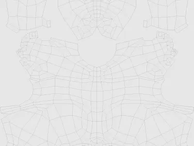 Bunny polygonal rabbit Low-poly 3D model