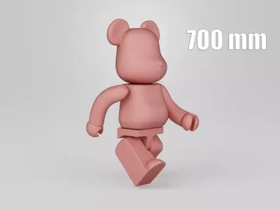 Bearbrick 700mm Move 3D print model