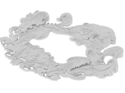 Cartouche Ornament 001 3D model