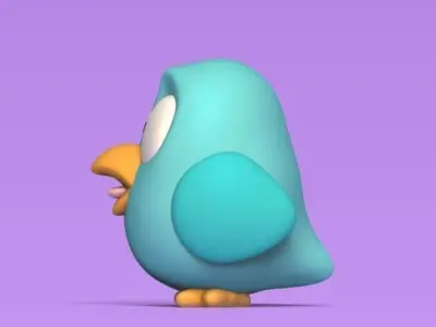 Scared Bird 3D print model