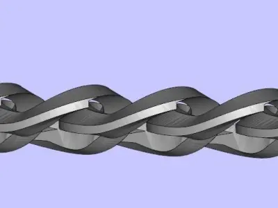 PURELY BEAUTIFUL PLAIN GOLD CUBAN LINK NECKLACE CHAIN 3D print model