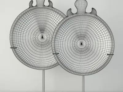 18th-19th Century Indian Stone Trays 3D model