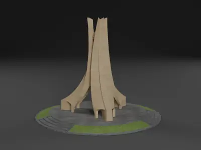 Maqam Echadid - Algeria 3D model