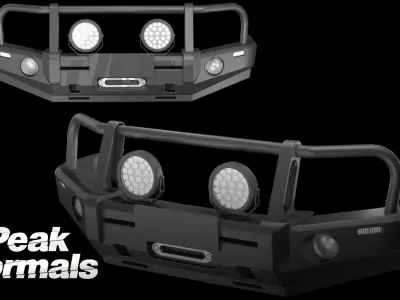 Holden Trabilazer Bullbar Low-poly 3D model