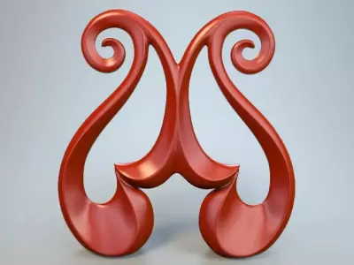 Abstract Figure m027 P 3D print model