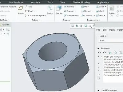 Creo Fastener Design 3D model