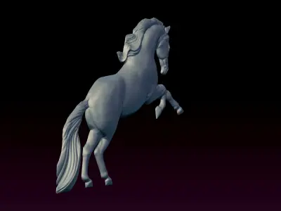 horse  3D print model