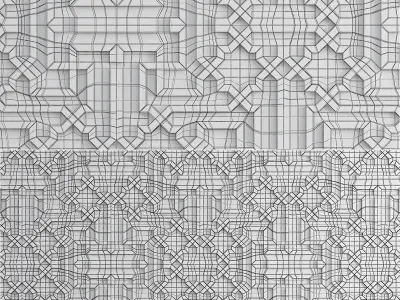 3d Gypsum Panels wall panel 3d model Low-poly 3D model