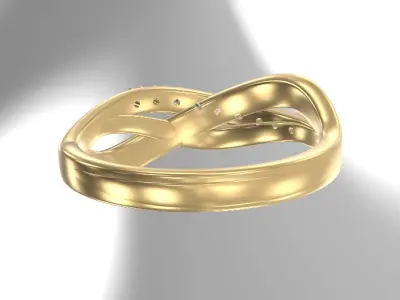 Tangled Ring 3D print model