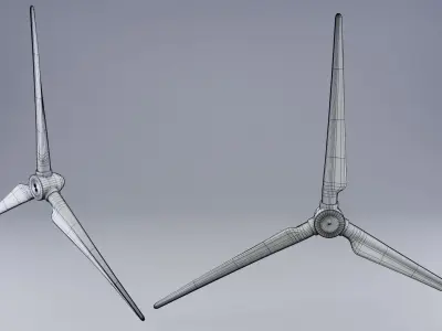 Wind Turbine 3D model