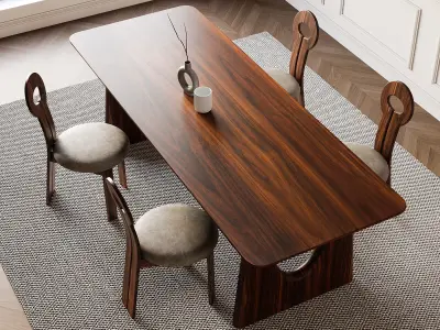 Dining Room Interior  ID411 3D model
