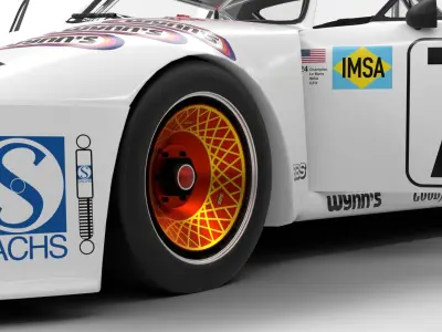 Porsche 935 79 1979 Wynns Le Mans Racing HQ 3D model