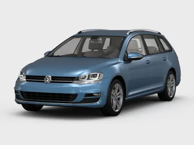 Volkswagen Golf 7 Variant 2013 3D model