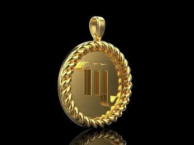 Zodiac sign Scorpio model 857 3D print model