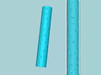 Texture Roll 18 - Alien - Fondant Decoration Maker 3D print model