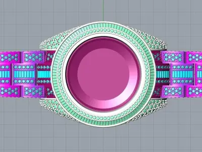 WATCH CROWNED DIAMONDS Sky 3D print model 41mm 3D print model