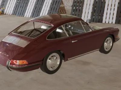 1968 Porsche 911 3D model