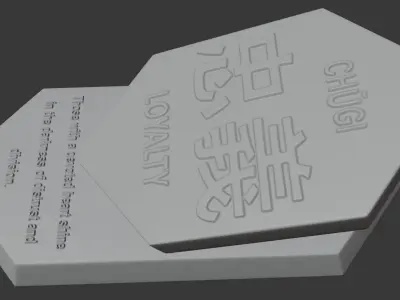 Motivational tablet with message about loylaty 3D print model