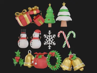 Christmas Pack 3D model