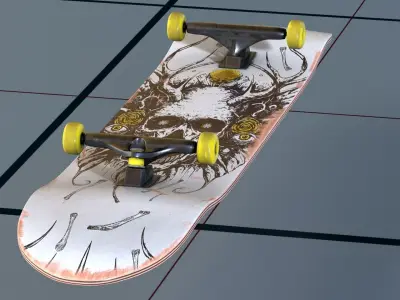 Skateboard PBR 3D model