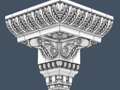 Decorative Crown Molding 3D model