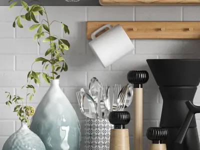 kitchen accessories 009 3D model