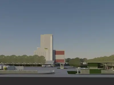 Layout for Cement plant -02 3D model