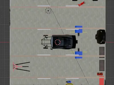 Modern Garage Render Scene 3D model