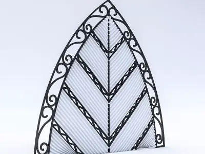 Leaf Wall Panel Low-poly 3D model