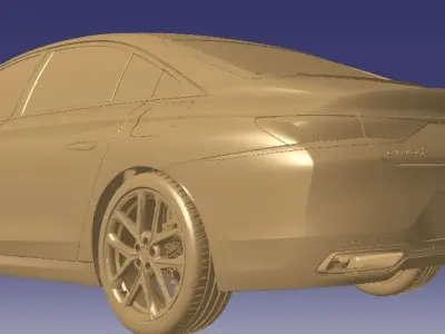 DS 9 E-TENSE 4x4 360 RIVOLI-Exterior-3d scan model 3D model