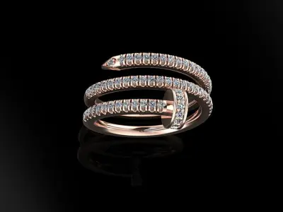 Women Ring 26 3D print model