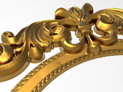 Carved Picture Frame 3D model