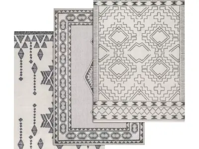 Rug Set 1300 3D model