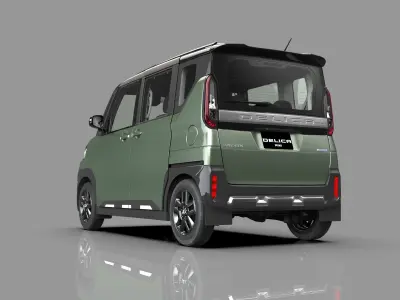 Mitsubishi Delica Mini 2023 HQ interior   3D model