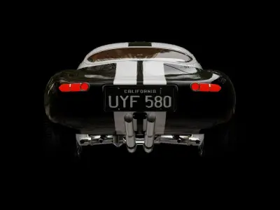 Jaguar Eagle car Low-poly 3D model