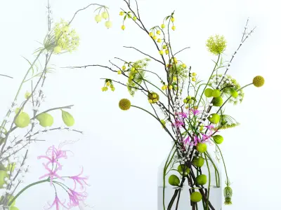 Twigs bouquet 3D model