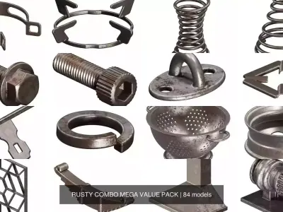 RUSTY COMBO MEGA VALUE PACK 3D Model Collection