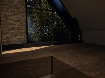 Modern A-Frame Luxury Villa - Architectural Visualization - UE5 3D model