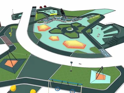 Playground 3D model 3D model purchase
