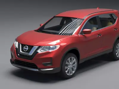 Nissan Rogue S AWD 2019 3D model