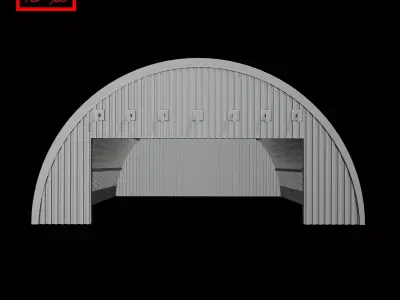 Hangar 3D model