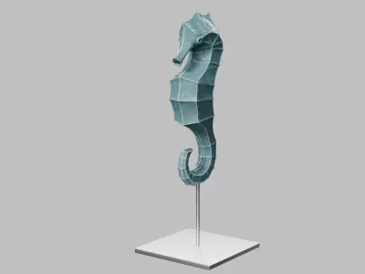 Sea Horse Decoration 3D model