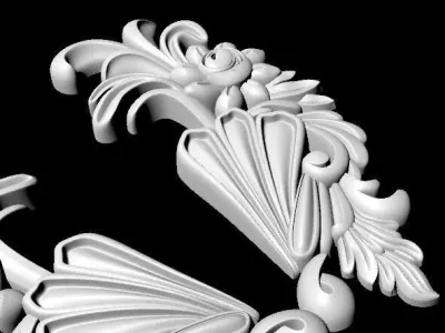Central decor ornament for furniture 3D model 545