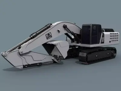 Your Excavator - 3d animated excavator model  3D model