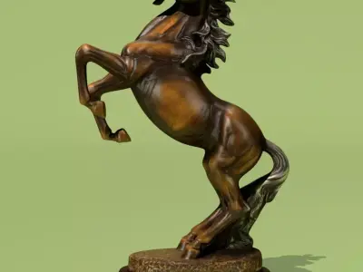 Horse Statuette 2B 3D model