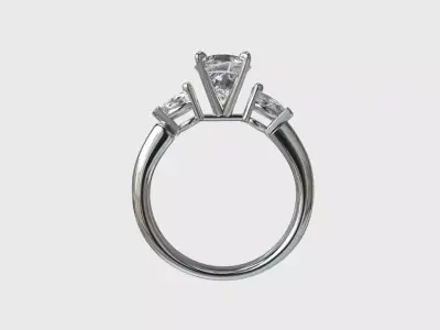 luxury jewelry  Ring Low-poly 3D model
