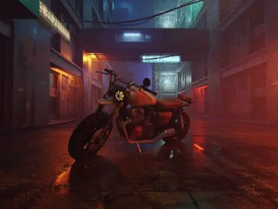 1 to 24 scale Motorcycle model for 3d printing 3D print model