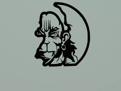 Hanuman Logo 3D print model