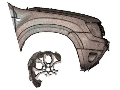 3D Scanned Front Dacia Duster 2015 Scale 1 to 1 3D model