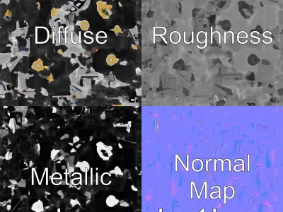 Polar Traverse Machine Fortresslike Highvisibility Design Low-poly 3D model